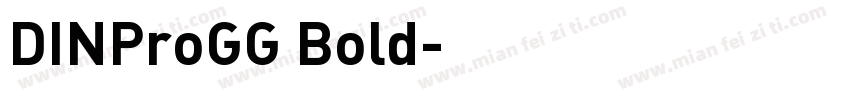 DINProGG Bold字体转换